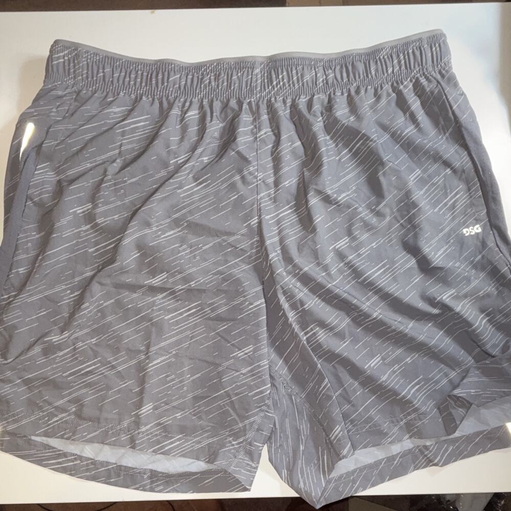 DSG Run Short Men's 2XL Gray 7" Inseam Athletic Fit Elastic Waist